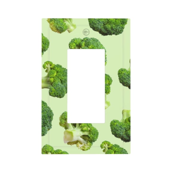 Kdxio Broccoli 3 Decorator Light Switch or Receptacle Outlet Wall Plate Decorator Wall Plate Child Safe Outlet Cover-Style U