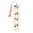 thumbnail image 1 of Kdxio Brown Cat Cartoon Print Metal Tassel Bookmarks,Perfect Gift for Art Lovers and Bookworms Metal Bookmarks for Women, 1 of 8
