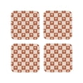 thumbnail image 1 of Kdxio Brown Palms Funny Coasters,4 Pcs Leather Coasters,Housewarming Gifts,Protect Furniture from Water Marks Scratch and Damage, 1 of 8