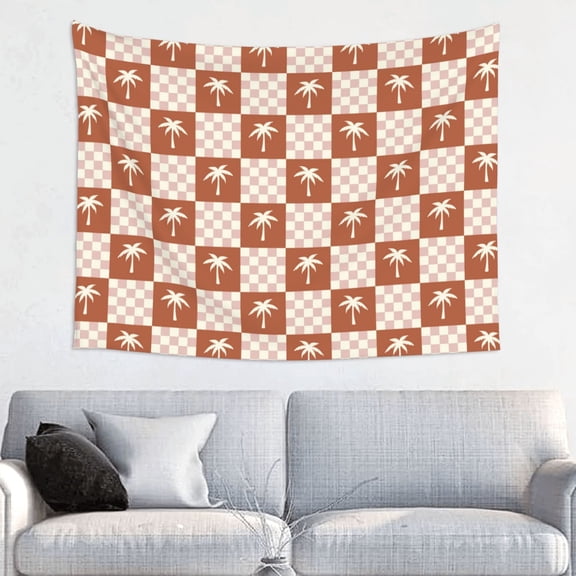 Kdxio Brown Palms Wall Hanging Tapestries Banner For Bedroom College Dorm Home Living Room Party Decor 29X37 In