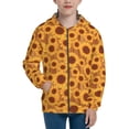 thumbnail image 1 of Kdxio Brown Wood Grain Sunflower A Pattern Kids Boys Girls Zip Up Hoodie 3D Printed Hooded Sweatshirt Hoody Coat with Pocket 7-12 Y-Small, 1 of 6