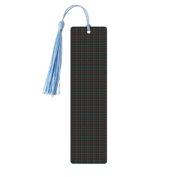 Kdxio Buffalo Plaid Dark Green Print Metal Tassel Bookmarks,Perfect Gift for Art Lovers and Bookworms Metal Bookmarks for Women