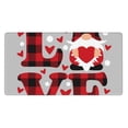 thumbnail image 1 of Kdxio Buffalo Plaid Love And Gnome Print Large Gaming Mouse Pad,Non-Slip Base,Water Resist Keyboard Pad for Gamer,Office & Home,29.5 x 15.8 in, 1 of 6