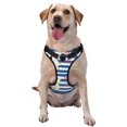 thumbnail image 1 of Kdxio Bulldog Friend Print No Pull Dog Harness Adjustable Reflective Oxford Easy Control Medium Large Dog Harness for Training and Everyday-X-Large, 1 of 1