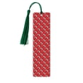thumbnail image 1 of Kdxio Bulldog Red Print Metal Tassel Bookmarks,Perfect Gift for Art Lovers and Bookworms Metal Bookmarks for Women, 1 of 8