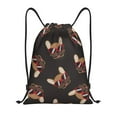 thumbnail image 1 of Kdxio Bulldog with Sunglasses Print Drawstring Backpack Bag,Waterproof Draw String Back Sack, Gym Drawstring Bags Swim Bag For Unisex, 1 of 9