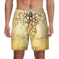 thumbnail image 1 of Kdxio Bunch Of Grapes Print Men'S Swim Trunks With Compression Liner 7 Inch Inseam Quick Dry Swim Shorts, 1 of 7