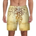 thumbnail image 1 of Kdxio Bunch Of Grapes Print Men'S Swim Trunks With Compression Liner 7 Inch Inseam Quick Dry Swim Shorts, 1 of 7