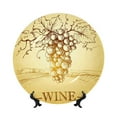 thumbnail image 1 of Kdxio Bunch of Grapes Bone China Decorative Plate Ceramic Decorative Plate for Home Office Wall Stand Decorative Plates for Home Bedroom-8in, 1 of 6