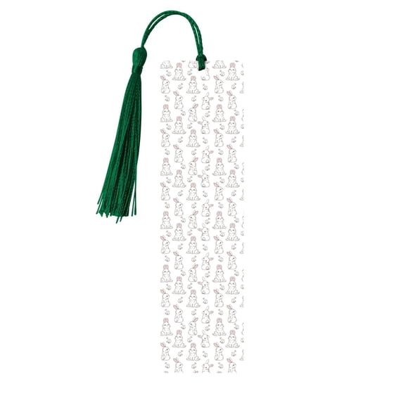 Kdxio Bunny And Bird Print Metal Tassel Bookmarks,Perfect Gift for Art Lovers and Bookworms Metal Bookmarks for Women