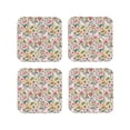 thumbnail image 1 of Kdxio Bunny Floral Funny Coasters,4 Pcs Leather Coasters,Housewarming Gifts,Protect Furniture from Water Marks Scratch and Damage, 1 of 8