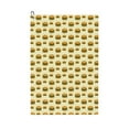 thumbnail image 1 of Kdxio Burgers And Hot Dogs Pattern Golf Towel (24" X 16") with Carabiner Clip - The Convenient Golf Cleaning Towel, 1 of 6