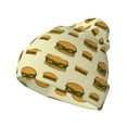 thumbnail image 1 of Kdxio Burgers And Hot Dogs Winter Beanie for Men Women Beanie Knit Hat Cuffed Cap Beanie Knit Chunky Snow Cap, 1 of 6