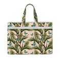 thumbnail image 1 of Kdxio Butterflies And Peacock Feathers File Tote Document Bag Business Briefcase Bag Document Organizer Tote Briefcase for Letter A4 Files Business Teacher Office Bag, 1 of 8