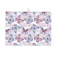thumbnail image 1 of Kdxio Butterflies in Pastel for Dish Drying Mat,24*18 inch Absorbent Dish Drainer Kitchen Counter,Large Size Dish Drying Pad for Countertops,Draining Racks, 1 of 1