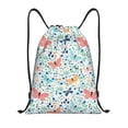 thumbnail image 1 of Kdxio Butterflies Print Drawstring Backpack Bag,Waterproof Draw String Back Sack, Gym Drawstring Bags Swim Bag For Unisex, 1 of 9