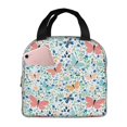 thumbnail image 1 of Kdxio Butterflies Print Insulated Lunch Bag,Reusable Tote Lunch Box for Women Men,Leakproof Cooler Lunch Bags for Work Office Travel Picnic, 1 of 6