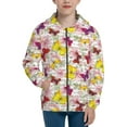 thumbnail image 1 of Kdxio Butterflies and Vintage Pattern Kids Boys Girls Zip Up Hoodie 3D Printed Hooded Sweatshirt Hoody Coat with Pocket 7-12 Y-Small, 1 of 6