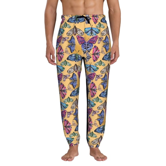 Kdxio Butterfly 3 Pattern Joggers,Sweatpants for Men with Pockets-Large