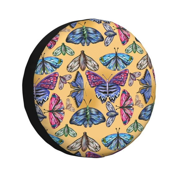 Kdxio Butterfly 3 for Tire Cover Wheel Protectors Tyre Covers Weatherproof Wheel Covers Universal Fit for Trailer Rv SUV Truck Camper Travel Trailers 17 inch