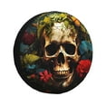 thumbnail image 1 of Kdxio Butterfly Flower Plant Skull for Tire Cover Wheel Protectors Tyre Covers Weatherproof Wheel Covers Universal Fit for Trailer Rv SUV Truck Camper Travel Trailers 17 inch, 1 of 5