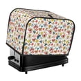thumbnail image 1 of Kdxio Butterfly Flowers Print Toaster Cover Bread Machine Cover Fits for Most Standard 2 Slice Toasters,Keep Toaster Free From Dust And Fingerprint Oven Dustproof Cover, 1 of 7