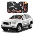 thumbnail image 1 of Kdxio Butterfly with Fowers Print Windshield Sun Shade, Foldable Sun Blocker for Car,Truck,SUV Automotive Interior Sun Protection,Reflective Shade for Front Windshield(Small), 1 of 7