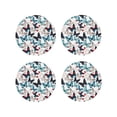 thumbnail image 1 of Kdxio Butterfly Funny Coasters,4 Pcs Leather Coasters,Housewarming Gifts,Protect Furniture from Water Marks Scratch and Damage, 1 of 8