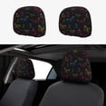 thumbnail image 1 of Kdxio Butterfly Pattern Print 2 Piece Car Head Rest Covers Set Auto Front/Rear Seats Headrest Cover Universal Fit Most Cars,Sedan, SUV, 1 of 9