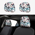 thumbnail image 1 of Kdxio Butterfly Pattern Print 2 Piece Car Head Rest Covers Set Auto Front/Rear Seats Headrest Cover Universal Fit Most Cars,Sedan, SUV, 1 of 9