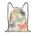thumbnail image 1 of Kdxio Butterfly Print Drawstring Backpack Bag,Waterproof Draw String Back Sack, Gym Drawstring Bags Swim Bag For Unisex, 1 of 9