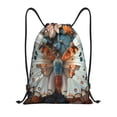 thumbnail image 1 of Kdxio Butterfly and Bloom Beauty Print Drawstring Backpack Bag,Waterproof Draw String Back Sack, Gym Drawstring Bags Swim Bag For Unisex, 1 of 5