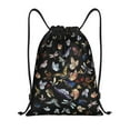 thumbnail image 1 of Kdxio Butterfly1 Print Drawstring Backpack Bag,Waterproof Draw String Back Sack, Gym Drawstring Bags Swim Bag For Unisex, 1 of 9