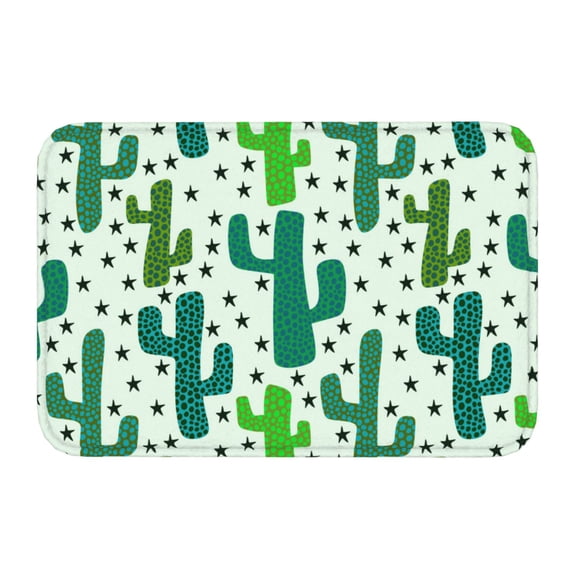 Kdxio Cactus 1,16" x 24", Non-Slip Front Door Mats,Outdoor Welcome Mat Washable