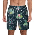 thumbnail image 1 of Kdxio Cactus 2 Print Men'S Swim Trunks With Compression Liner 7 Inch Inseam Quick Dry Swim Shorts, 1 of 7