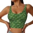 thumbnail image 1 of Kdxio Cactus 3 Print Workout Crop Tank Top for Women Racerback Yoga Tank Tops Athletic Sports Shirts Exercise Undershirts, 1 of 5