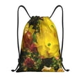thumbnail image 1 of Kdxio Cactus Flowers Print Drawstring Backpack Bag,Waterproof Draw String Back Sack, Gym Drawstring Bags Swim Bag For Unisex, 1 of 5