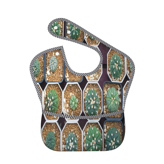 Kdxio Cactus Garden Bibs For Babies, Baby Bibs for Eating, Toddler Bibs, Waterproof Bibs, Feeding Bibs, for Toddlers, Boys, Girls