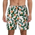 thumbnail image 1 of Kdxio Cactuses Print Men's Swim Trunks with Compression Liner 7 Inch Inseam Quick Dry Swim Shorts, 1 of 1