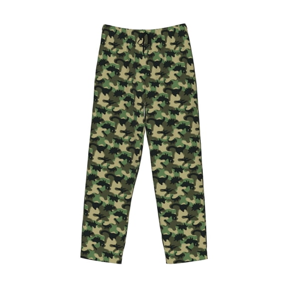 Kdxio Camouflage Dinosaur Print Men's Sleep Pajama Pant Lounge Pants with Pockets