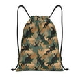 thumbnail image 1 of Kdxio Camouflage Rabbit Print Drawstring Backpack Bag,Waterproof Draw String Back Sack, Gym Drawstring Bags Swim Bag For Unisex, 1 of 9
