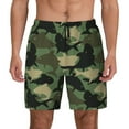 thumbnail image 1 of Kdxio Camouflage Shark Print Men'S Swim Trunks With Compression Liner 7 Inch Inseam Quick Dry Swim Shorts, 1 of 7