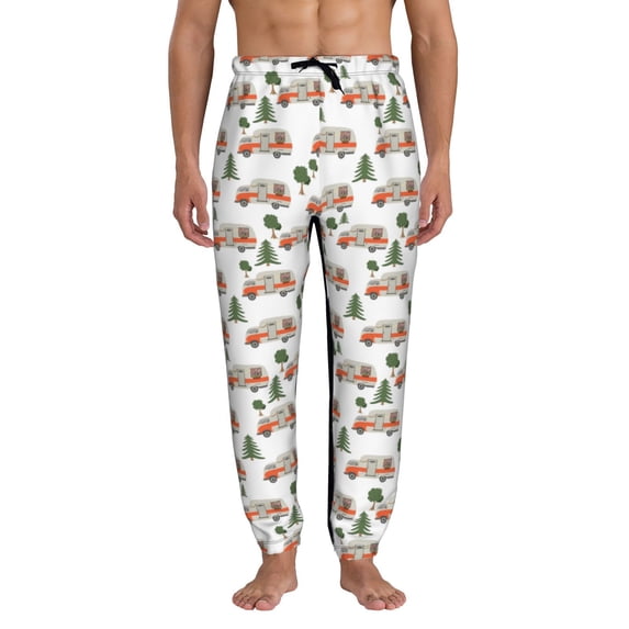 Kdxio Camp Van Pattern Joggers,Sweatpants for Men with Pockets-3X-Large
