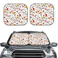 thumbnail image 1 of Kdxio Canada Day Print 2-Piece Sun Shade Front Windshield - Foldable Car Front Window Sunshades For Most Sedans Suv Truck, 1 of 6