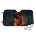 thumbnail image 1 of Kdxio Candle Shepherd Dog Print Windshield Sun Shade,UV Rays and Sun Heat Protection,Sunshade for Car Windshield,Car Shade Front Windshield - Small, 1 of 5