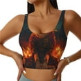 thumbnail image 1 of Kdxio Candle Shepherd Dog Print Workout Crop Tank Top for Women Racerback Yoga Tank Tops Athletic Sports Shirts Exercise Undershirts, 1 of 5