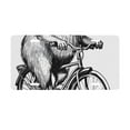 thumbnail image 1 of Kdxio Capybara Riding Bicycle License Plate Car Front License Plate Car Decoration Car Accessories Front Tag Plate Standard Size, 1 of 8