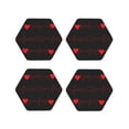 thumbnail image 1 of Kdxio Cardiogram And Heart Funny Coasters,4 Pcs Leather Coasters,Housewarming Gifts,Protect Furniture From Water Marks Scratch And Damage, 1 of 1