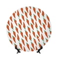 thumbnail image 1 of Kdxio Carrot Bone China Decorative Plate Ceramic Decorative Plate for Home Office Wall Stand Decorative Plates for Home Bedroom-10in, 1 of 6