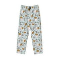 thumbnail image 1 of Kdxio Carrot Rabbit Print Men's Sleep Pajama Pant Lounge Pants with Pockets, 1 of 8